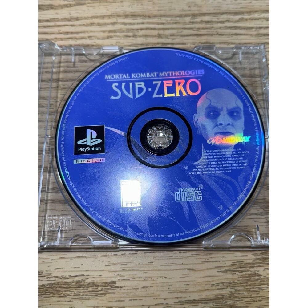 Mortal Kombat Mythologies: Sub Zero PS1 (Sony PlayStation 1, 1997) Disc Only